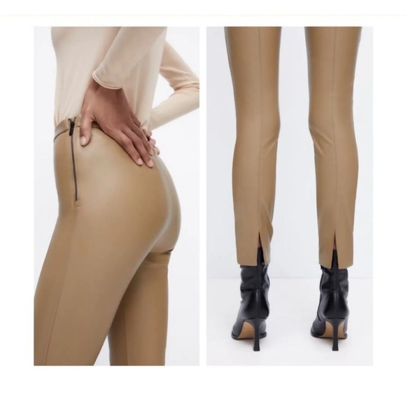 NWT ZARA Faux Leather Pants size Small - Picture 11 of 11